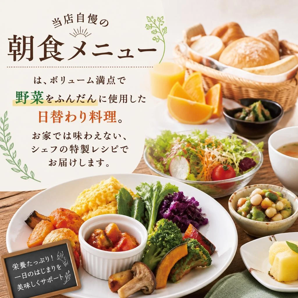 こだわりのモーニングメニュー
